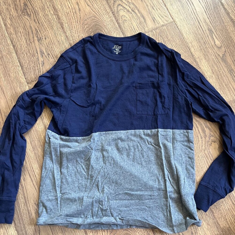 J.Crew JCrew Long Sleeve Slub Cotton Yarns Medium Tee